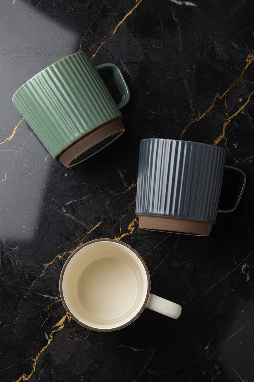 Japanische Retro-Keramiktasse | 320 ml