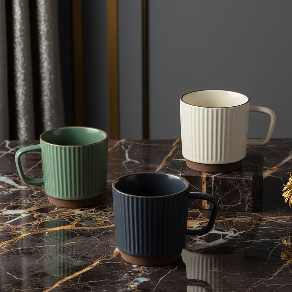 Japanische Retro-Keramiktasse | 320 ml