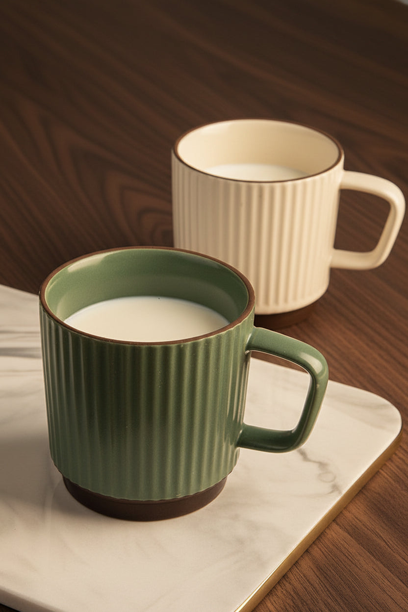 Japanische Retro-Keramiktasse | 320 ml